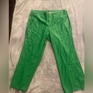 Faux Leather Flare Pants